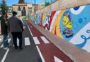 Un grafiti del muralista Sake Ieneka decora el Parque Infantil de Tráfico
